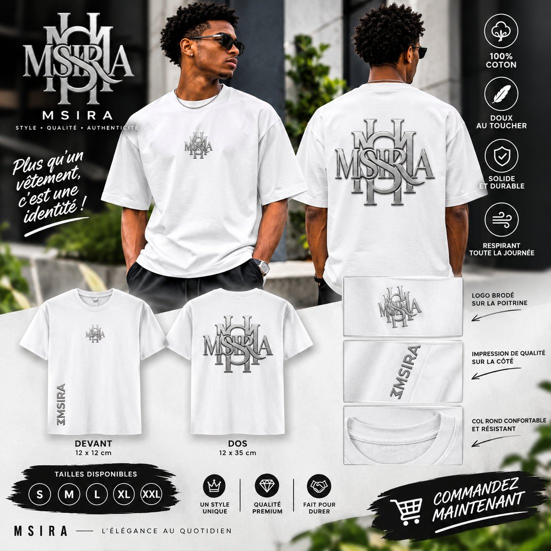 T-Shirt Msira Blanc